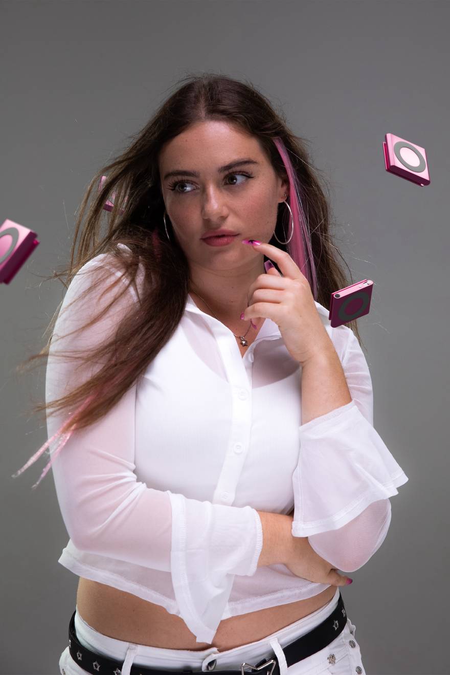Gaby of STARLINGS, photographed for the Pendulum campaign
